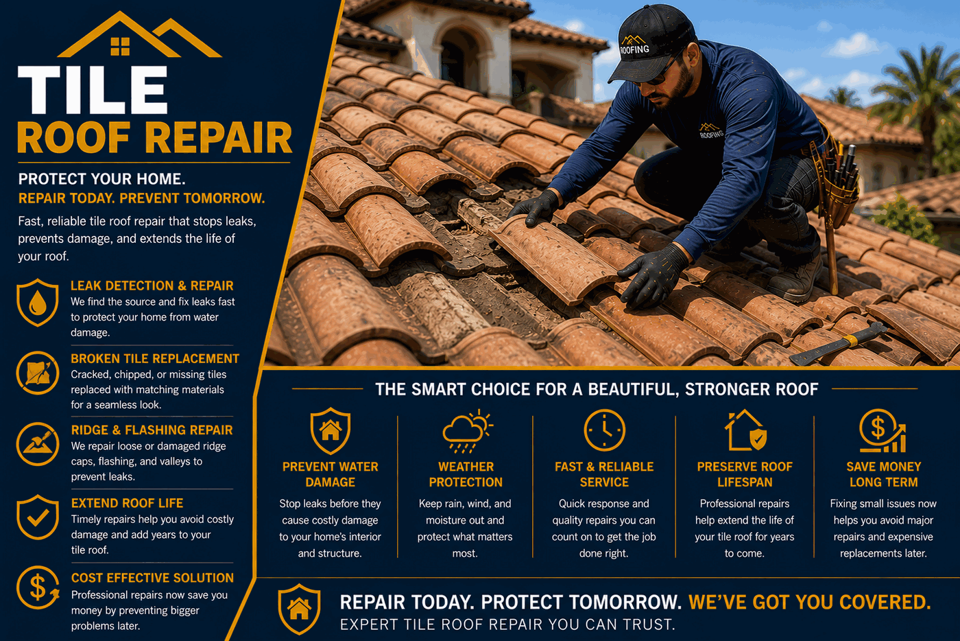 Santa Monica Tile Roof Repair